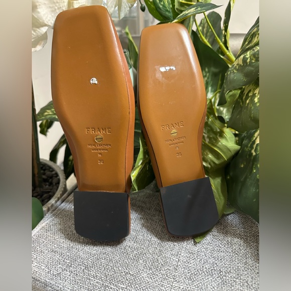 NWT Frame Le Town Leather Mule Tobacco Brown Size: 36 Never won Great for Summer - Picture 5 of 12